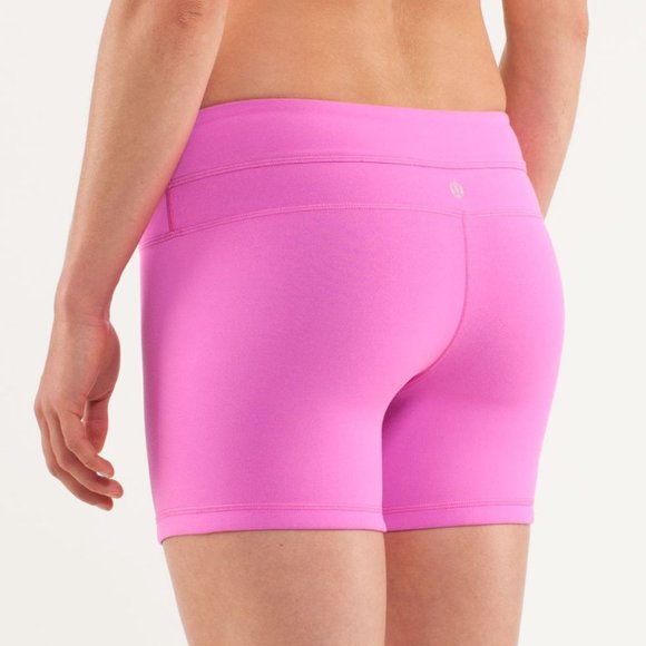 LULULEMON reverse groove bike short pink & black - Picture 3 of 8